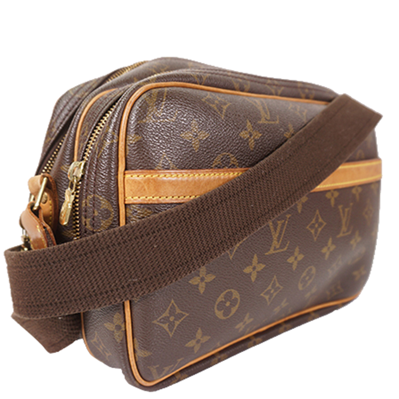 

Louis Vuitton Monogram Canvas Reporter PM Bag, Brown