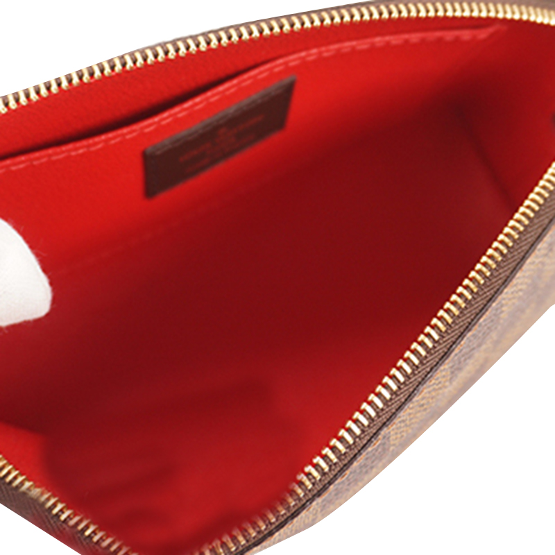 

Louis Vuitton Damier Ebene Canvas Pouch, Brown