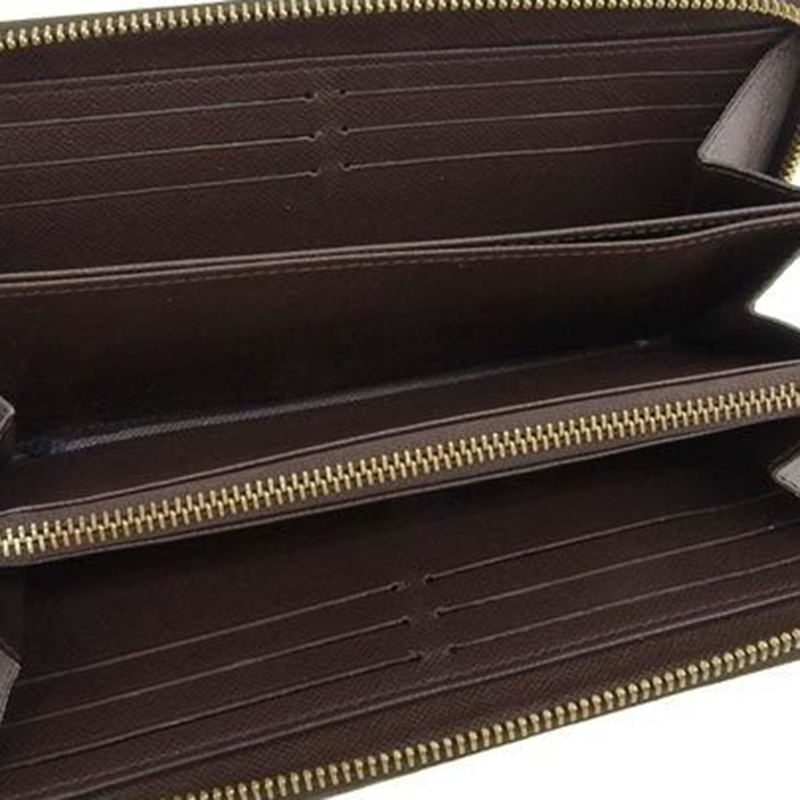 

Louis Vuitton Damier Ebene Canvas Long Zippy Wallet, Brown