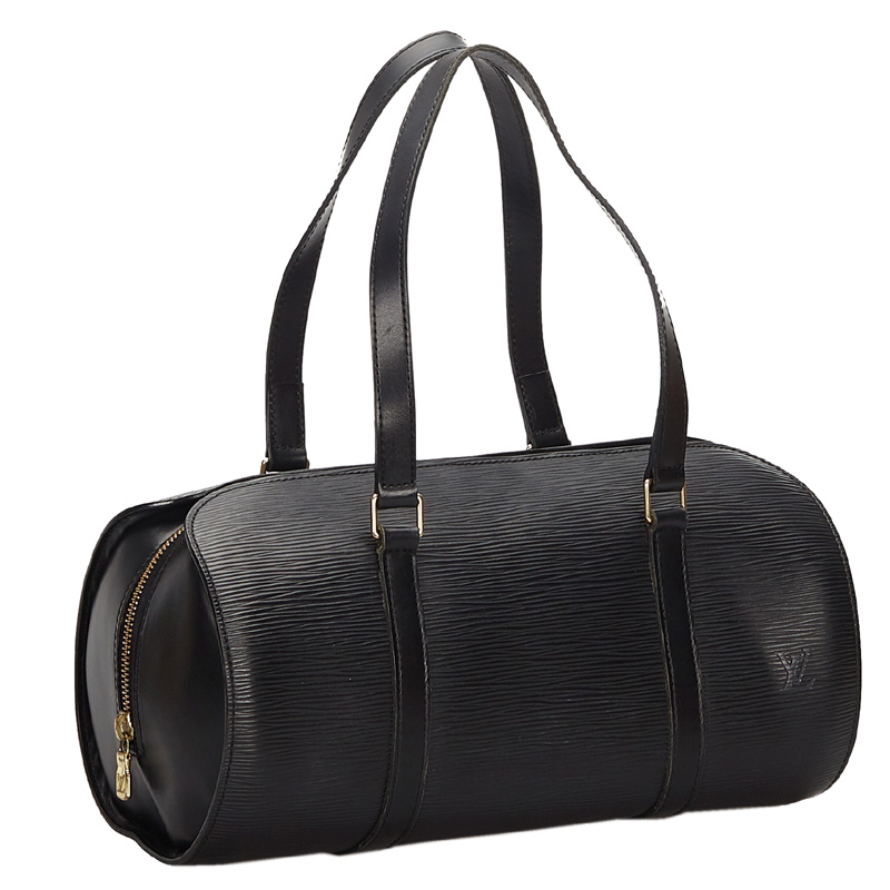 

Louis Vuitton Noir Epi Leather Soufflot Bag, Black
