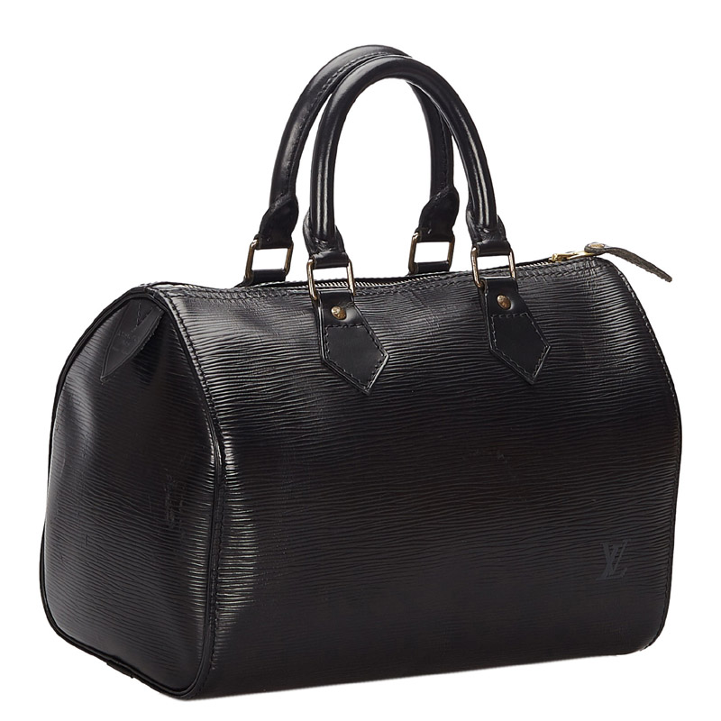 

Louis Vuitton Noir Epi Leather Speedy 25 Bag, Black