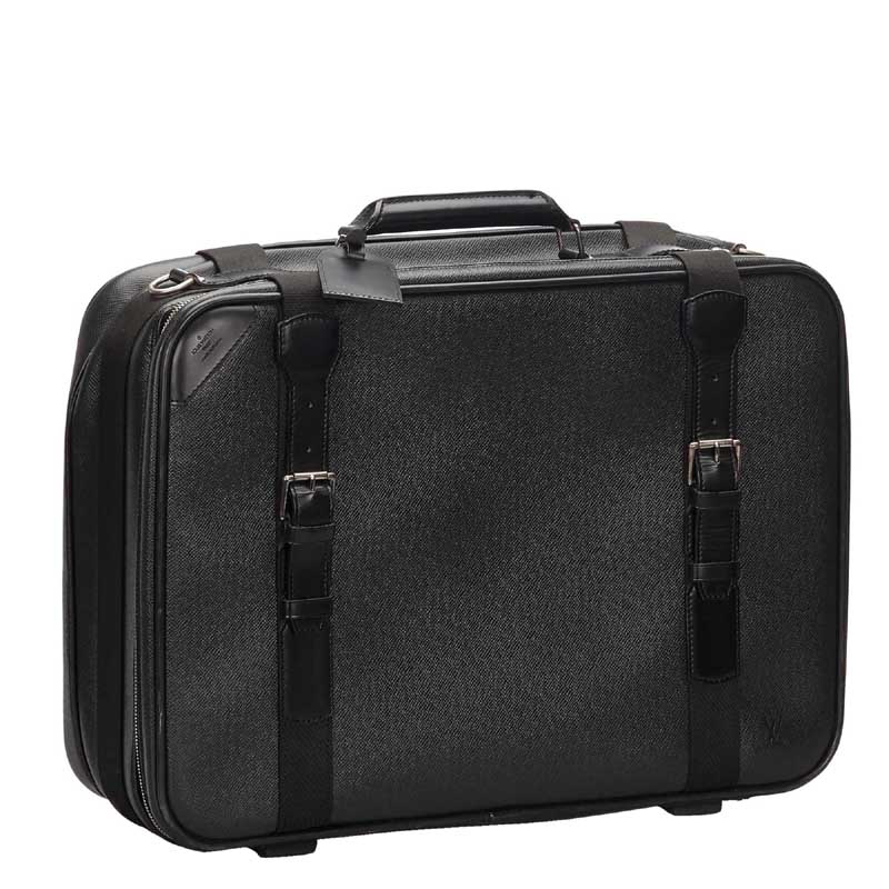 

Louis Vuitton Black Taiga Leather Satellite 53 Luggage Bag