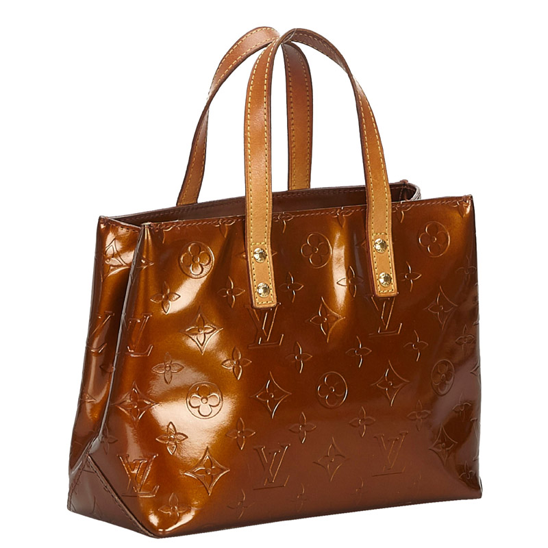 

Louis Vuitton Brown Monogram Vernis Reade PM Bag