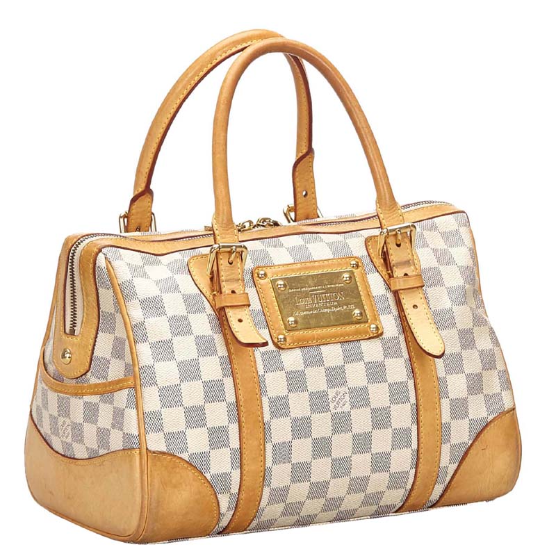 

Louis Vuitton White Vernis Roxbury Drive Bag