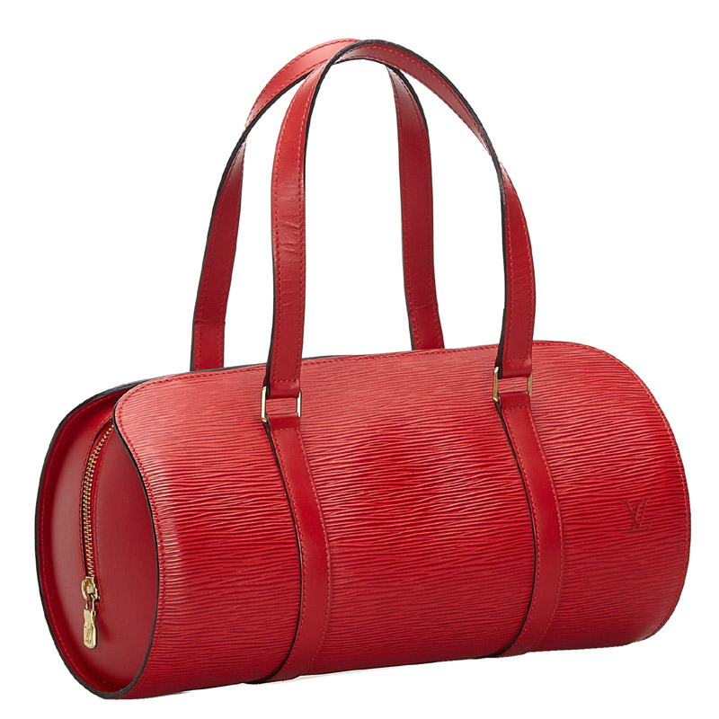 

Louis Vuitton Red Epi Leather Soufflot Bag