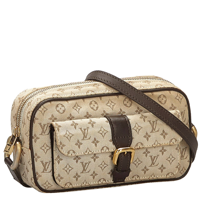 

Louis Vuitton BrownMonogram Mini Lin Canvas Juliette Shoulder Bag, Brown