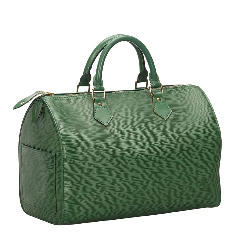 

Louis Vuitton Green Epi Leather Speedy 30 Bag