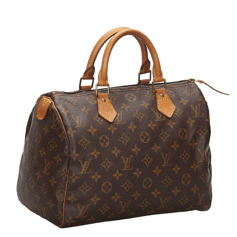 

Louis Vuitton Monogram Canvas Speedy 30 Bag, Brown