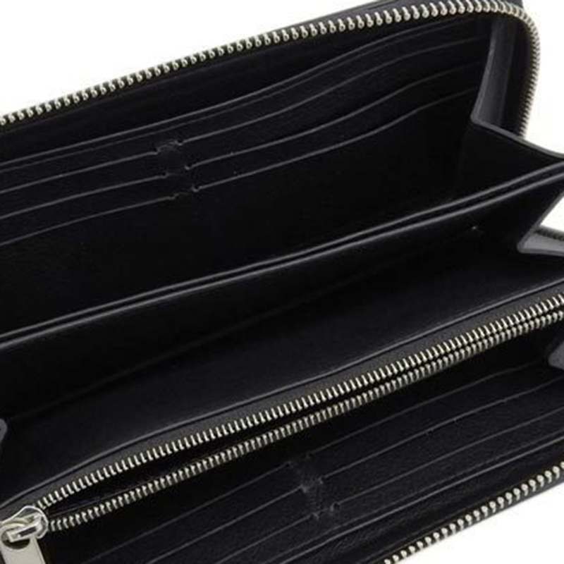 

Louis Vuitton Noir Mahina Leather Zippy Wallet, Black