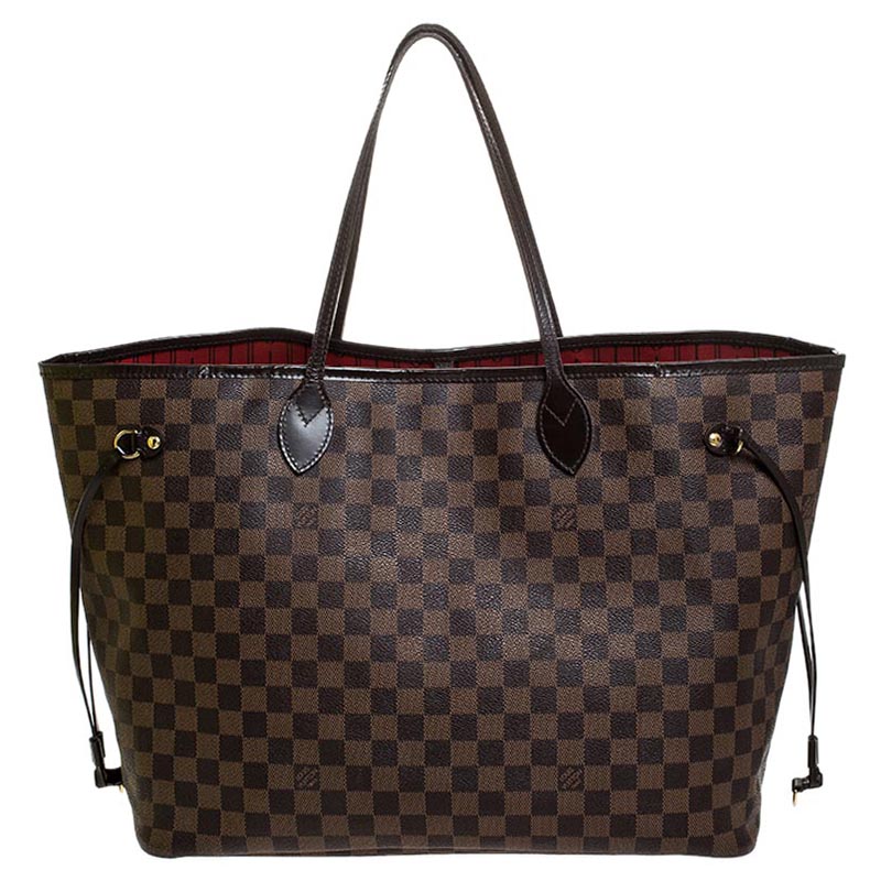 Louis Vuitton Damier Ebene Canvas Neverfull GM Bag
