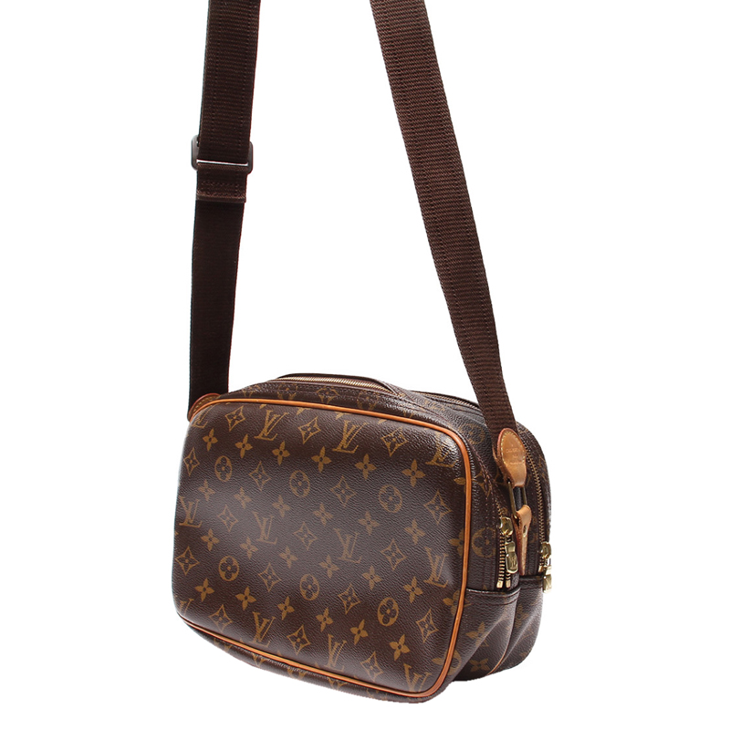 

Louis Vuitton Monogram Canvas Reporter PM Bag, Brown