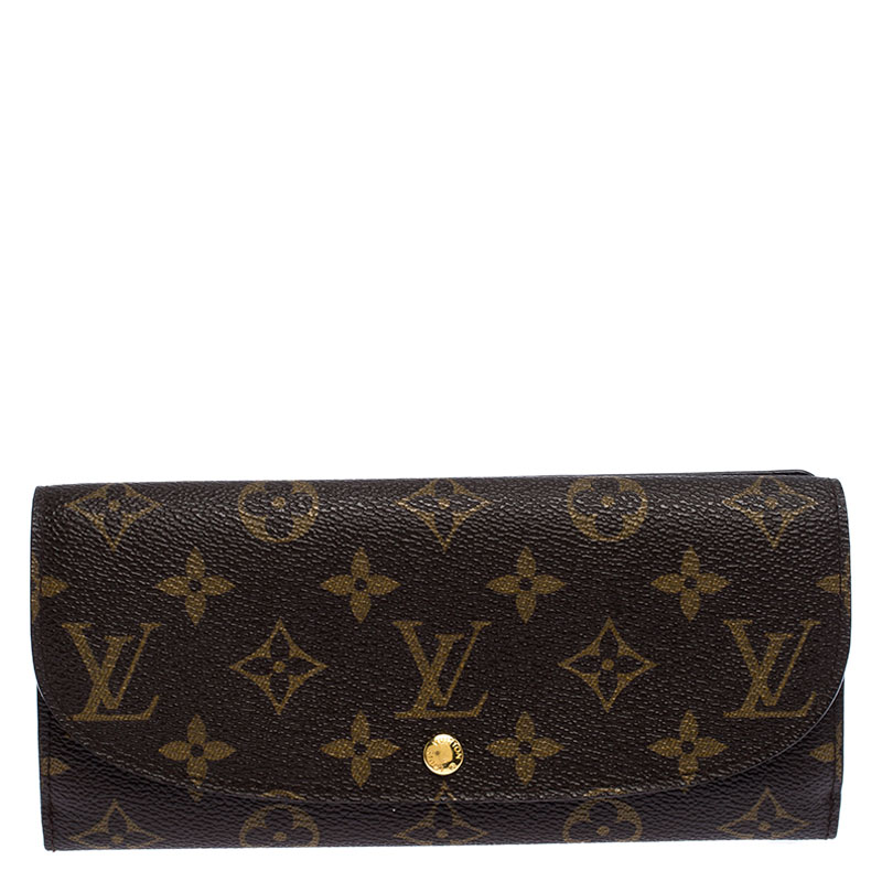 Pre Owned Louis Vuitton Monogram Canvas Emilie Wallet