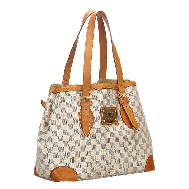 

Louis Vuitton Damier Azur Canvas Hampstead PM Bag, Brown