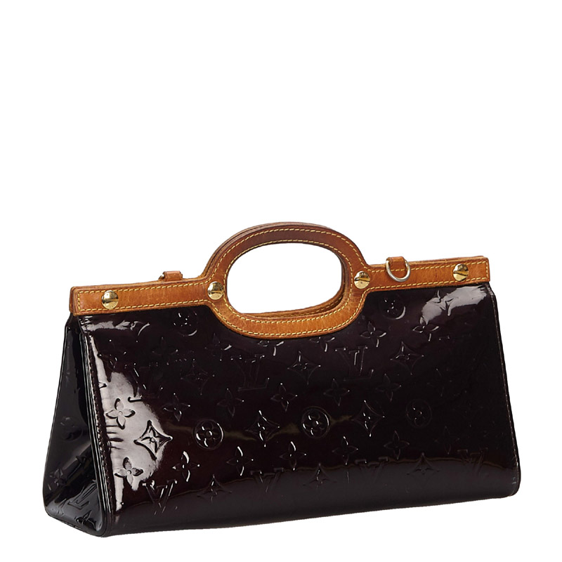 

Louis Vuitton Purple Monogram Vernis Roxbury Drive Bag, Brown