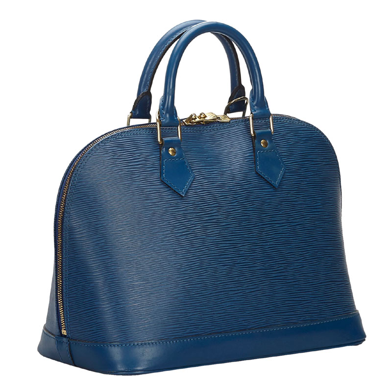 

Louis Vuitton Toledo Blue Epi Leather Alma PM Bag