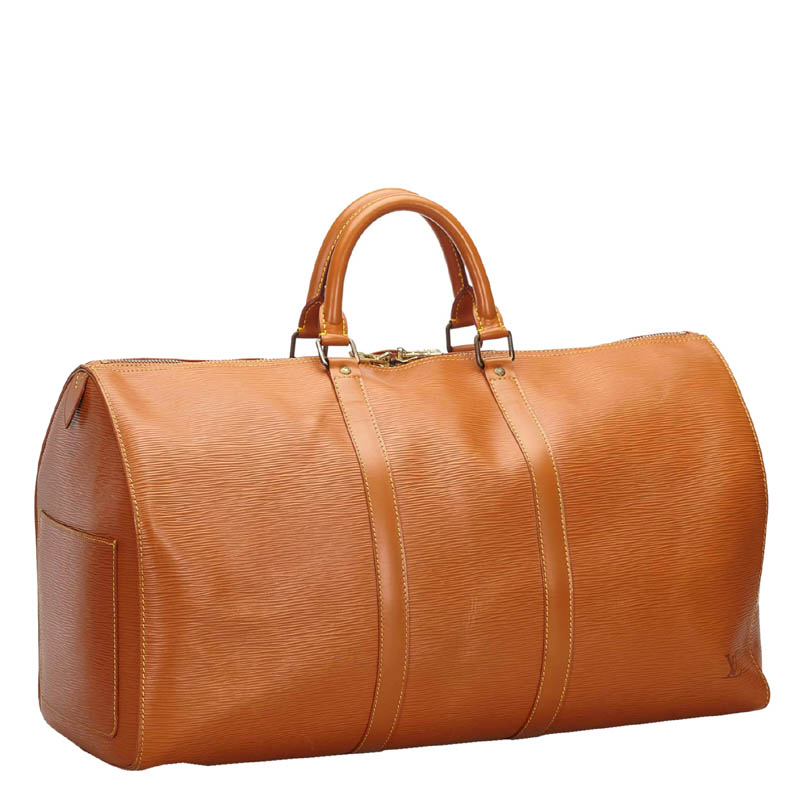 

Louis Vuitton Brown Epi Leather Keepall 50 Bag