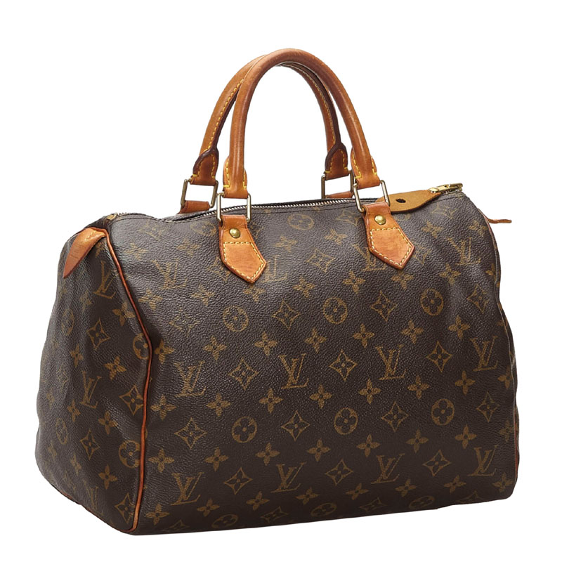 

Louis Vuitton Monogram Canvas Speedy 30 Bag, Brown