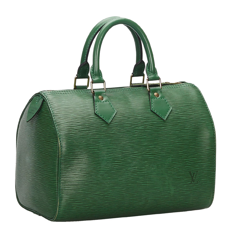 

Louis Vuitton Green Epi Leather Speedy 25 Bag