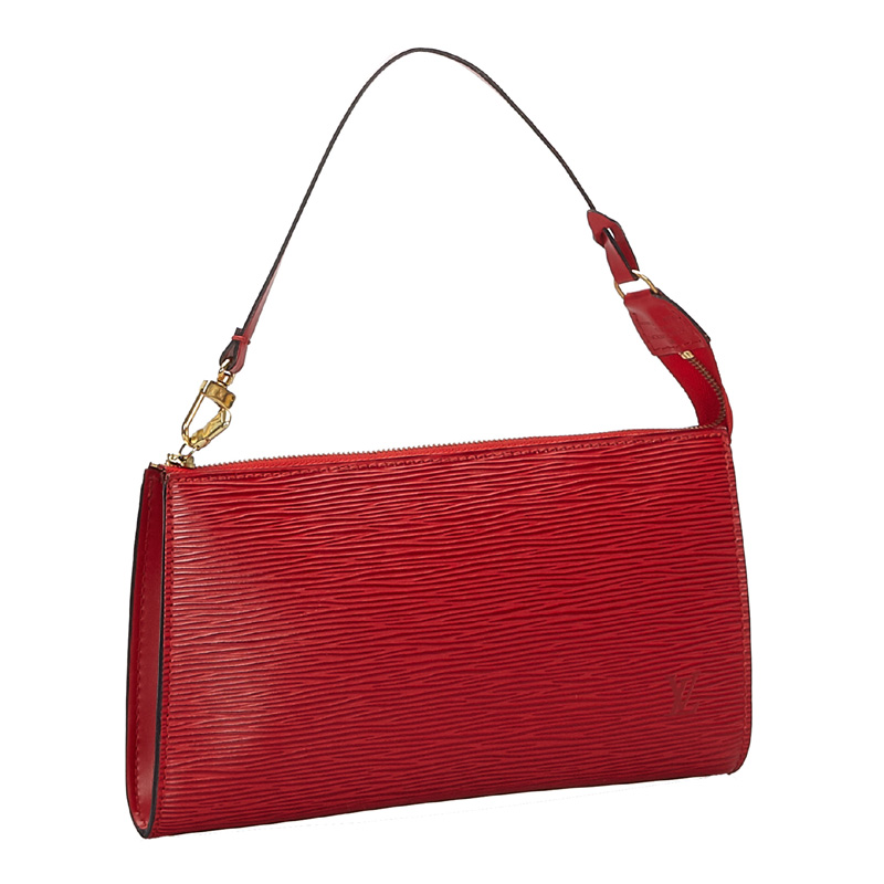 

Louis Vuitton Red Epi Leather Pochette Accessoires