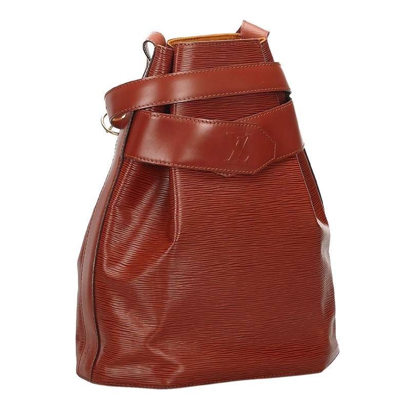 

Louis Vuitton Kenyan Brown Epi Leather Sac d'Epaule PM Bag