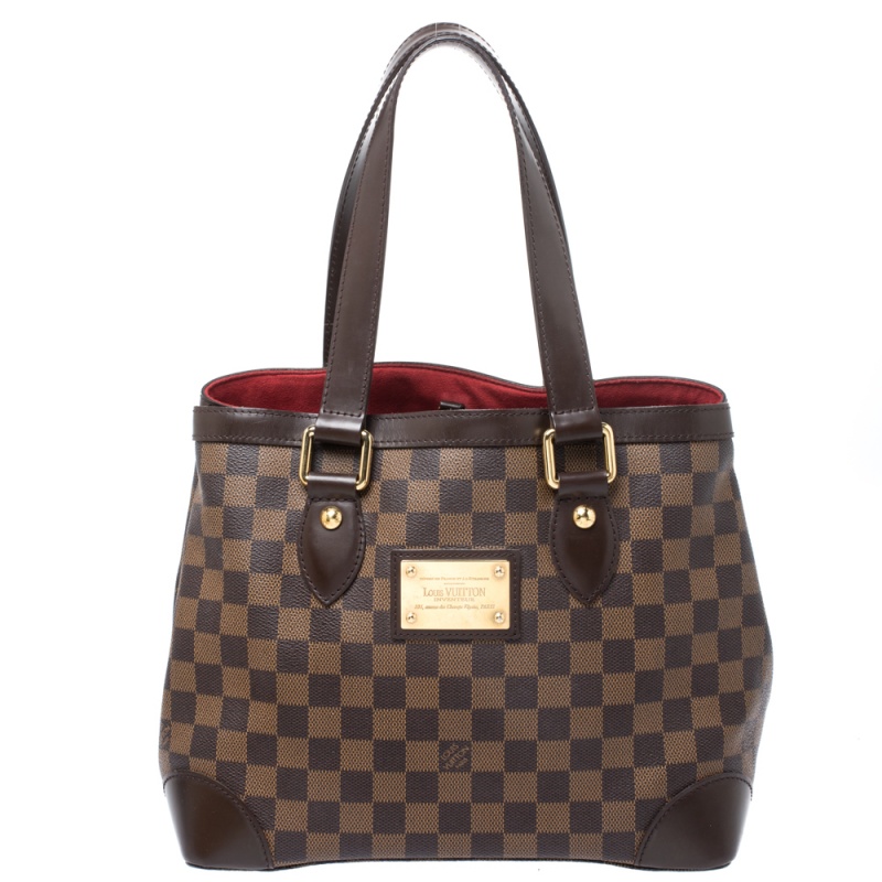 Pre Owned Louis Vuitton Damier Ebene Canvas Hampstead PM Bag