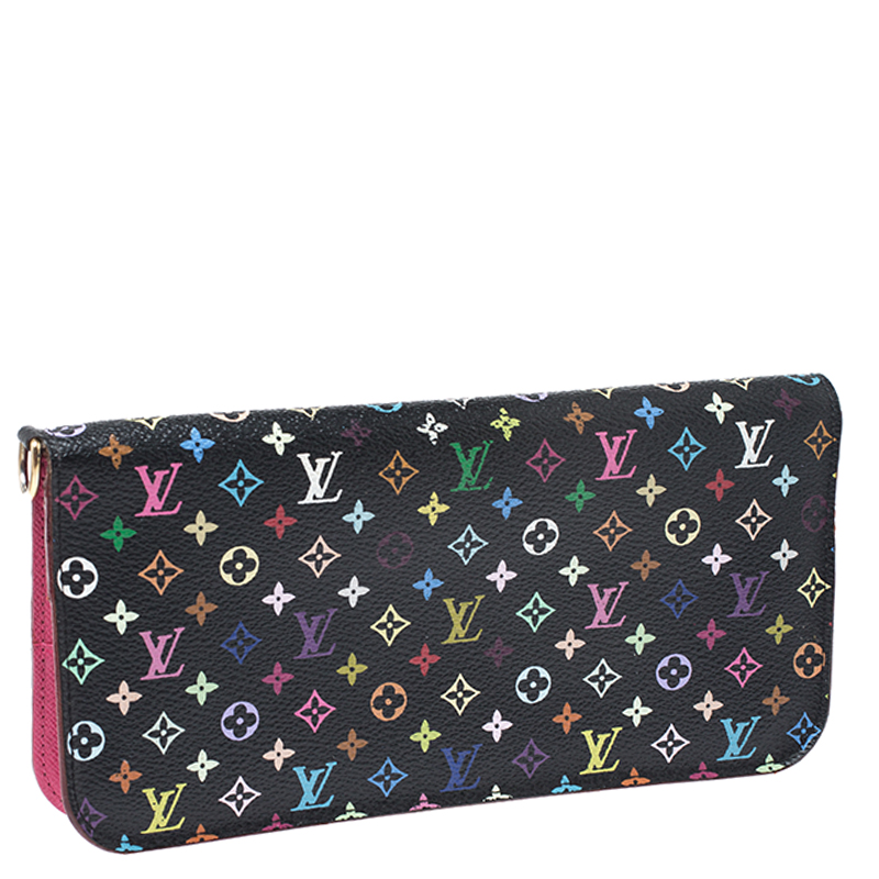 Louis Vuitton, Bags, Euc Louis Vuitton X Takashi Murakami Black  Portefeuille Insolite Monogram Wallet