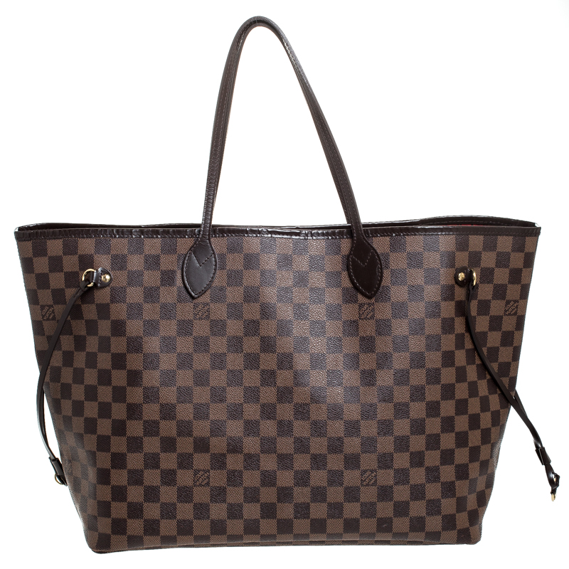 Louis Vuitton Damier Ebene Canvas Neverfull GM Bag