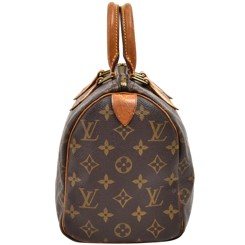 

Louis Vuitton Monogram Canvas Speedy 25 Bag, Brown