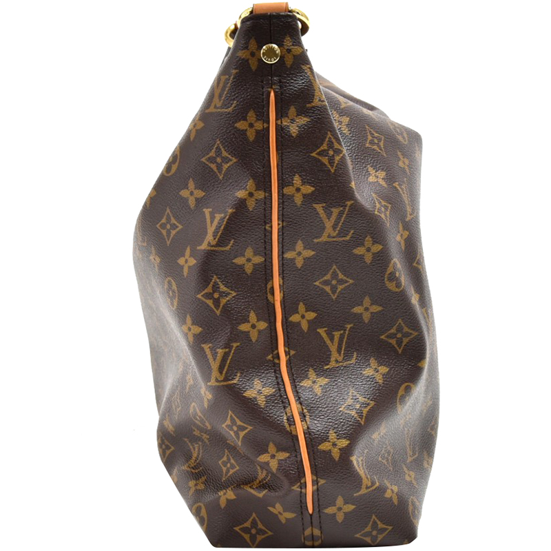 

Louis Vuitton Monogram Canvas Sully MM Bag, Brown