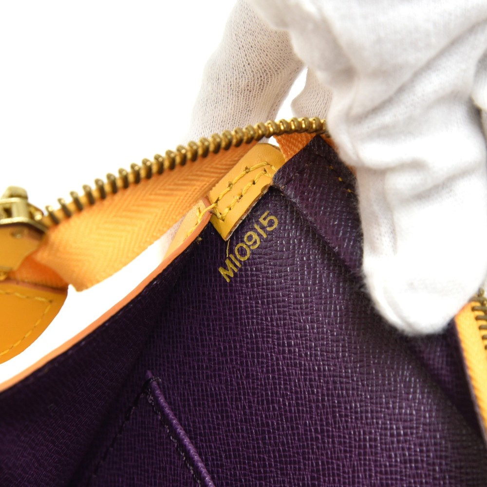 Pre-owned Louis Vuitton Tassil Yellow Epi Leather Sac Triangle Bag, ModeSens