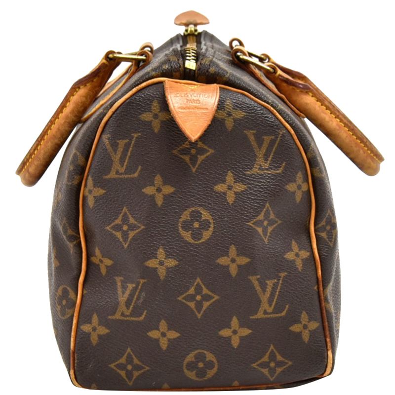 

Louis Vuitton Monogram Canvas Speedy 25 Bag, Brown