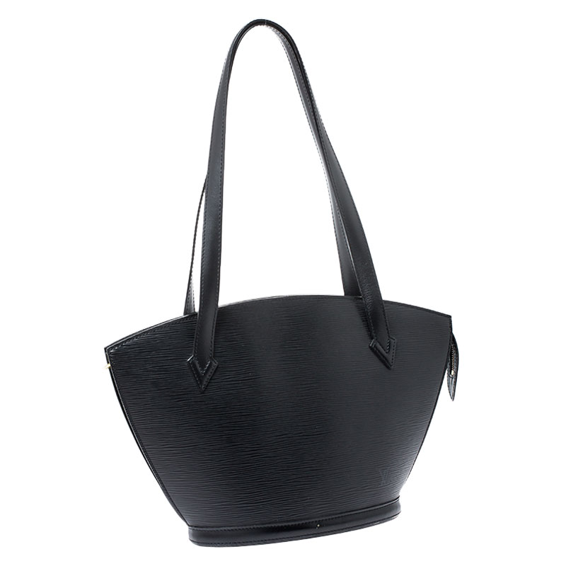 Louis Vuitton Black Epi Leather Noir Saint Jacques Zip Shopper Tote bag For  Sale at 1stDibs