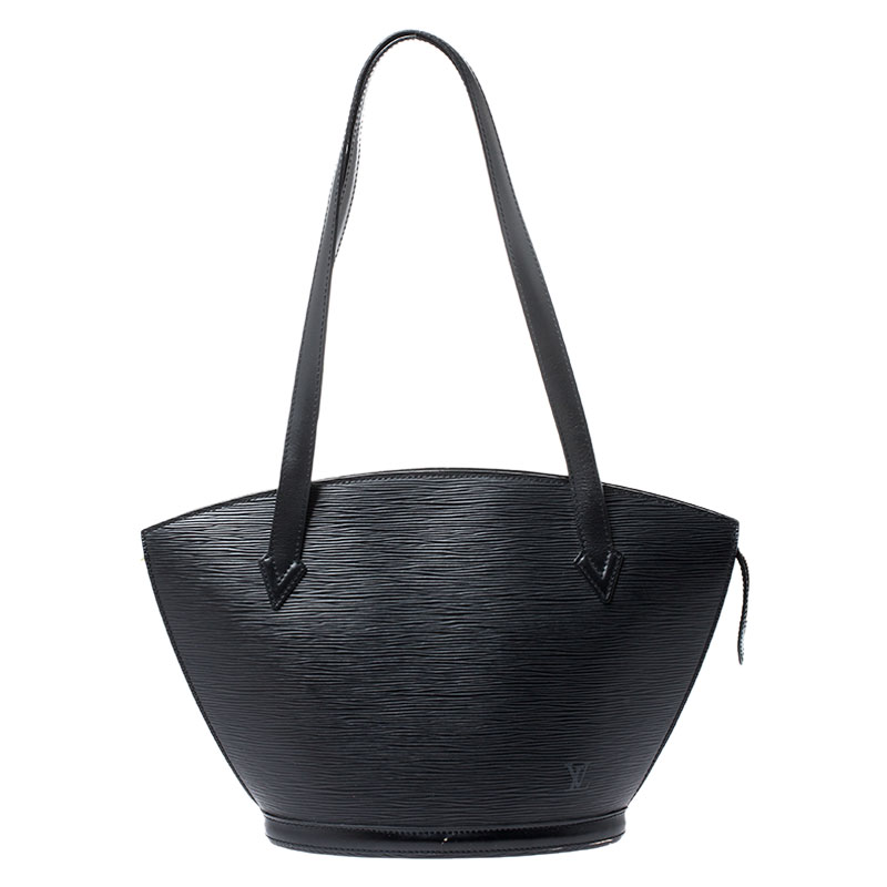 Louis Vuitton Saint Jacques epi leather black cylinder bag