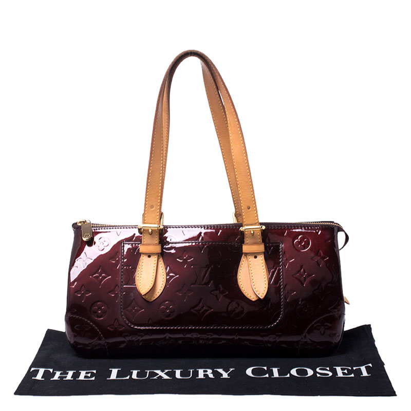 Louis Vuitton Monogram Vernis Rosewood Avenue M93510 Red Leather Enamel  ref.943456 - Joli Closet