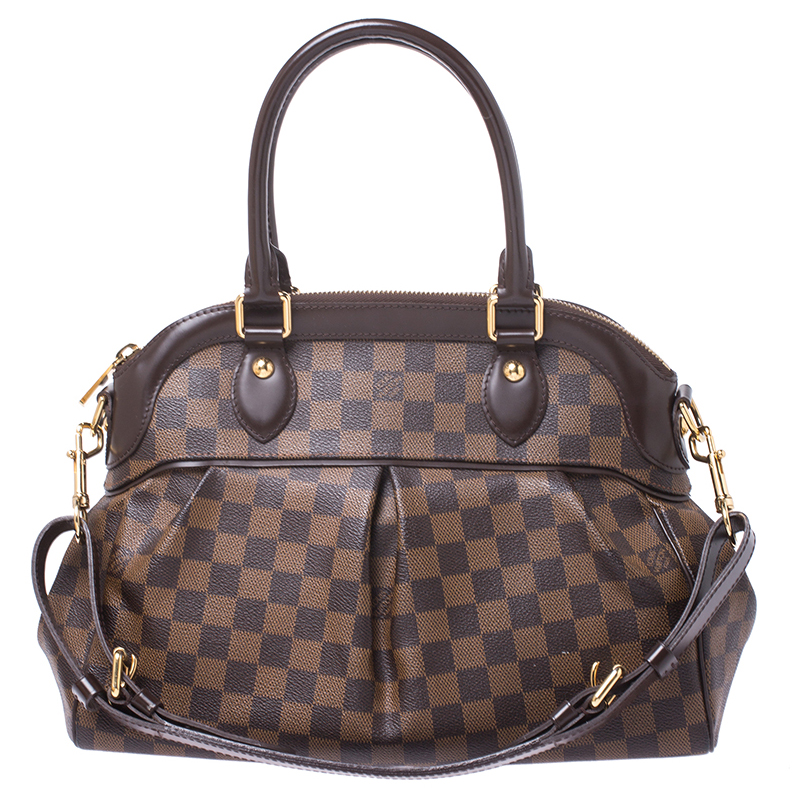 Pre Owned Louis Vuitton Damier Ebene Canvas Trevi PM Bag