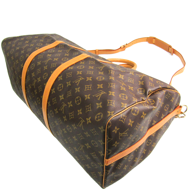 

Louis Vuitton Monogram Canvas Keepall Bandouliere 60, Brown