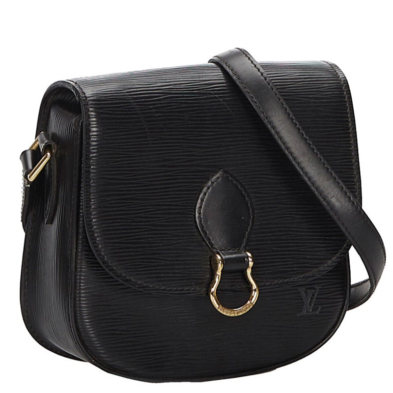 

Louis Vuitton Black Epi Leather Saint Cloud MM Bag