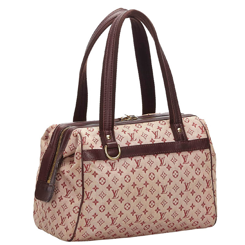 

Louis Vuitton Brown/Red Monogram Mini Lin Josephine Shoulder PM Bag, Beige