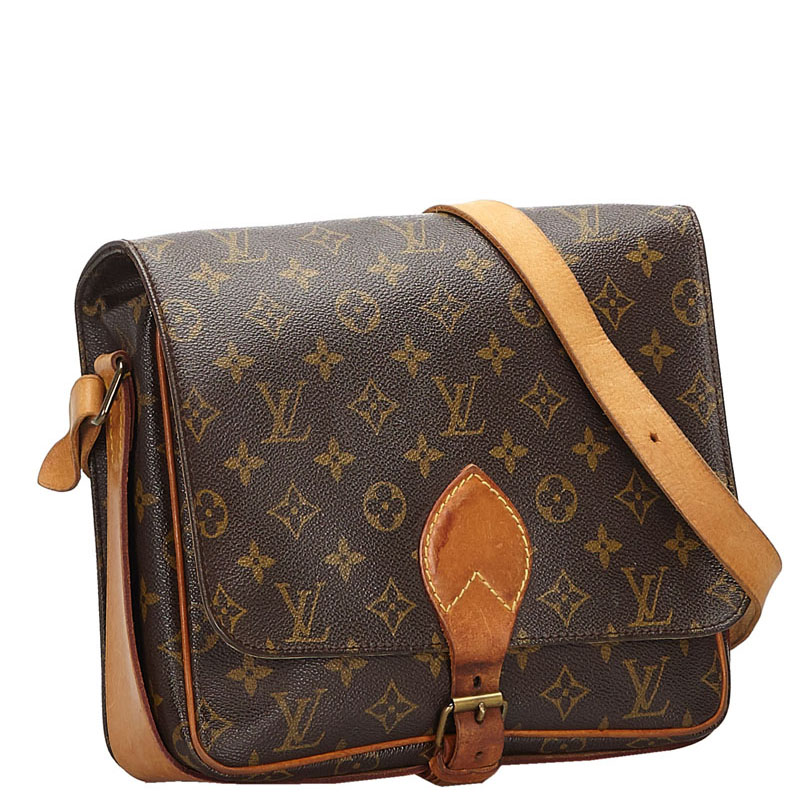

Louis Vuitton Monogram Canvas Cartouchiere GM Bag, Brown