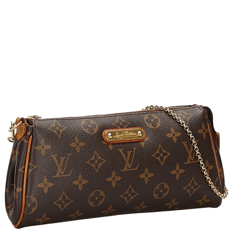 

Louis Vuitton Monogram Canvas Eva Pochette, Brown