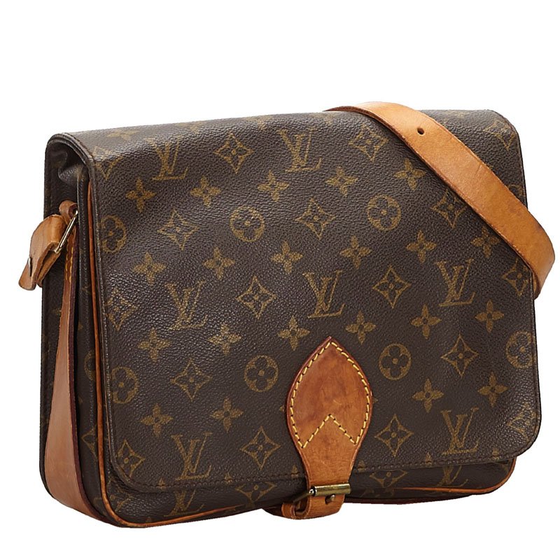 

Louis Vuitton Monogram Canvas Cartouchiere GM Bag, Brown