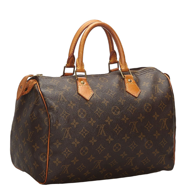 

Louis Vuitton Monogram Canvas Speedy 30 Bag, Brown