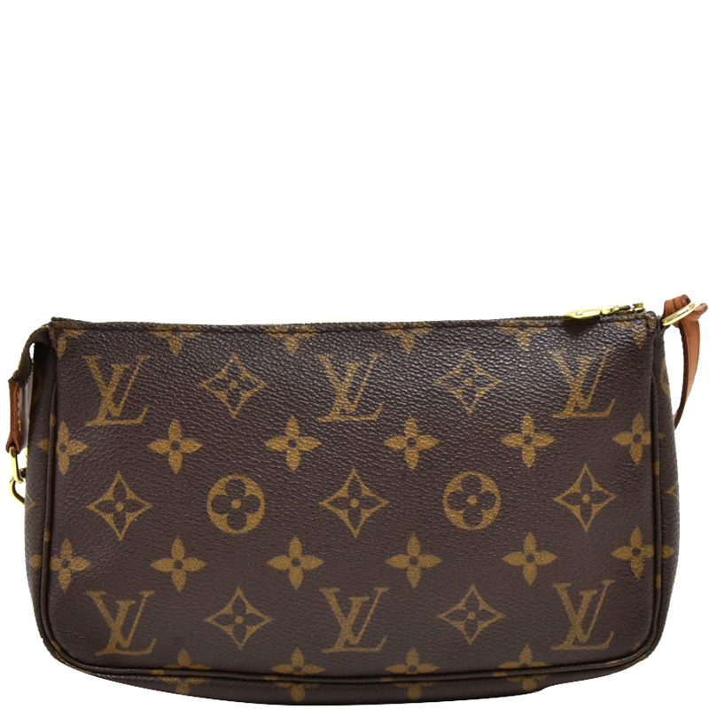 

Louis Vuitton Monogram Canvas Pochette Accessoires, Brown