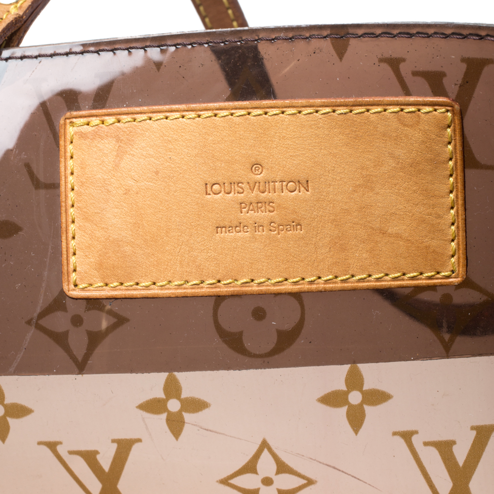 Louis Vuitton Clear Monogram Cabas Ambre GM Neo Chain Tote Bag with Pouch  709lvs621
