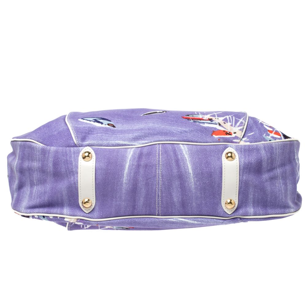 Louis Vuitton Galliera Handbag Riviera Cruise Canvas Purple 3119103