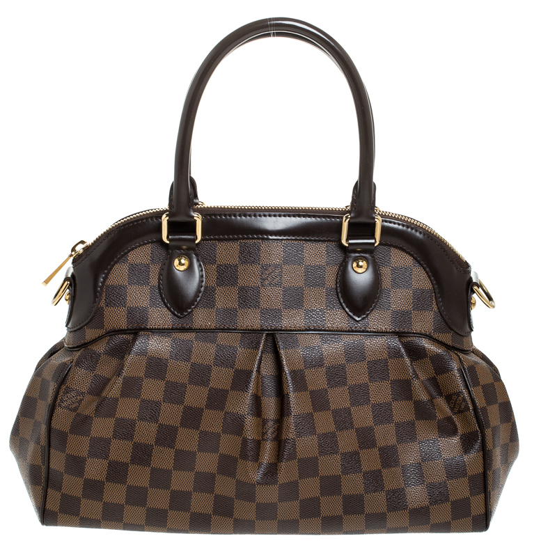 Pre Owned Louis Vuitton Damier Ebene Canvas Trevi PM Bag