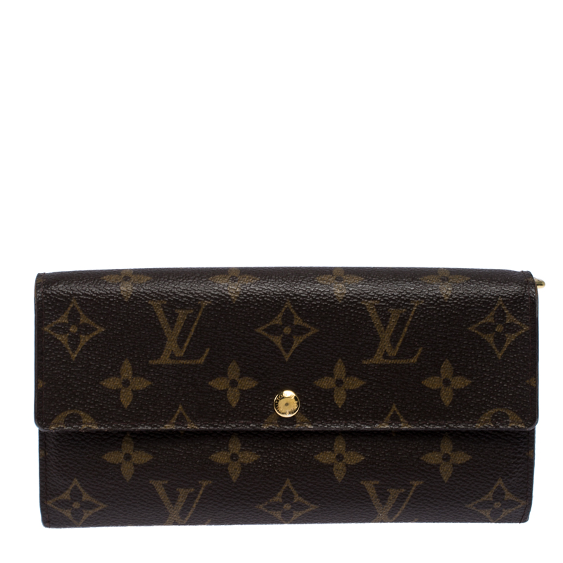 Louis Vuitton Monogram Canvas Sarah Continental Wallet 