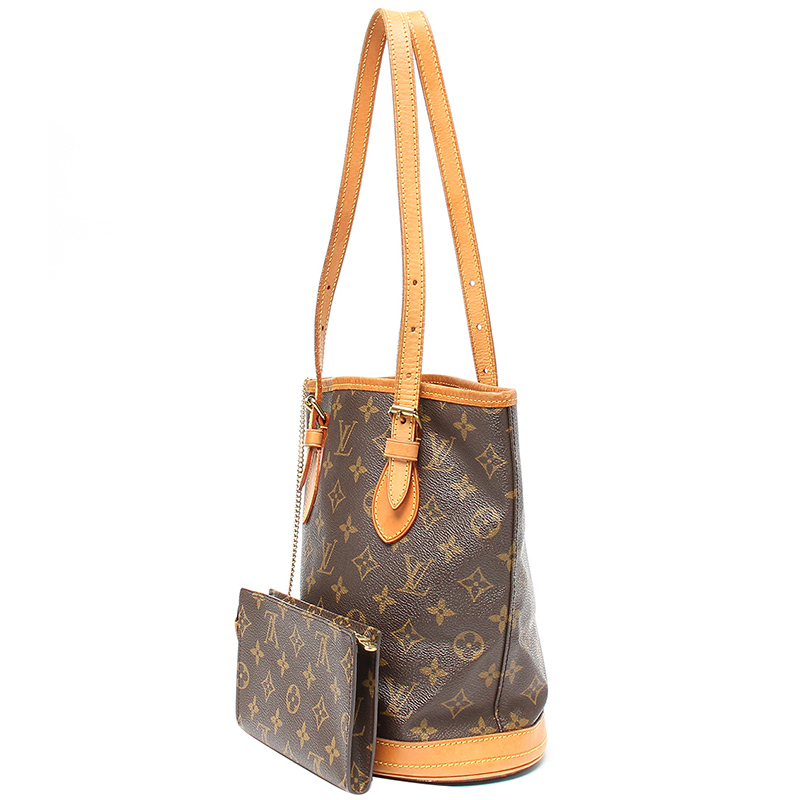 

Louis Vuitton Monogram Canvas Bucket PM Bag, Brown
