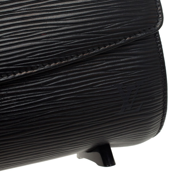 Louis Vuitton Nocturne Handbag Epi Leather PM Black 472165