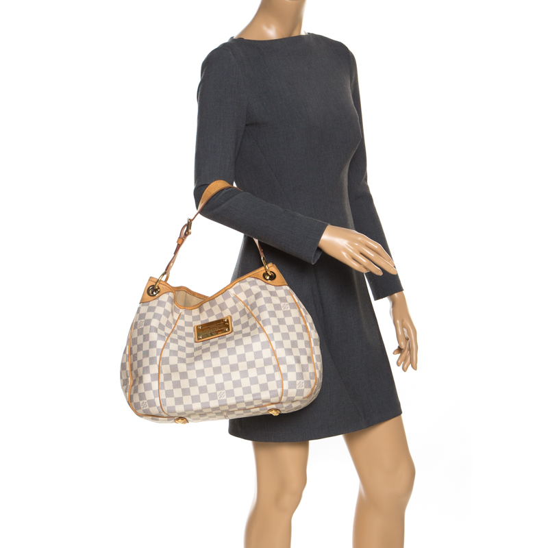 

Louis Vuitton Damier Azur Canvas Galliera PM Tote Bag, White